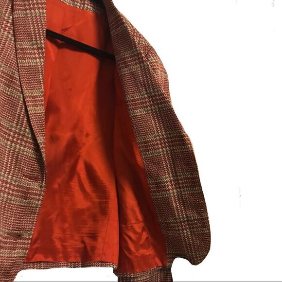 Vintage Houndstooth Long Sleeve Crop Jacket Medium - Picture 7 of 12